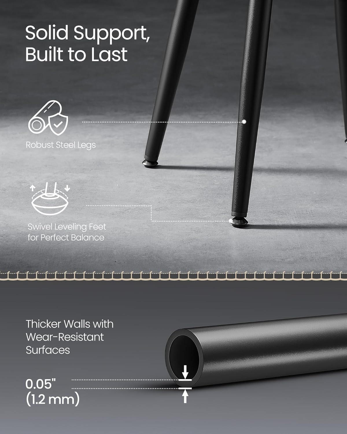 Dining Chairs Ink Black 19 Inch Tall Set Of 2 Sturdy