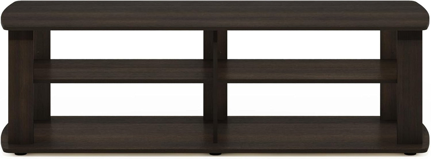 43.3 Inch Wide Dark Brown Entertainment Center TV Stand