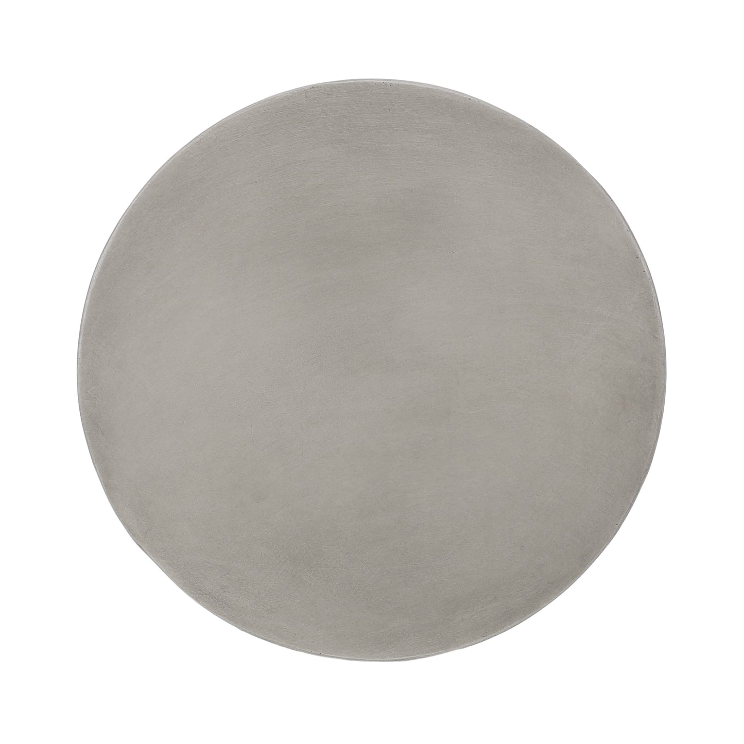 Modern Outdoor Lightweight Concrete Side Table with Hourglass Design in Natural Magnesium Oxide, 18x18x20.25 inches