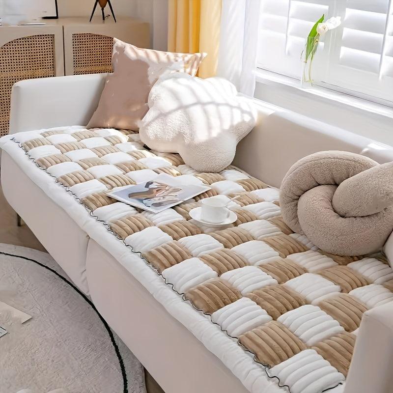 Modular Sofa Cover – Nordic Style Winter Plush Cushion Slipcover