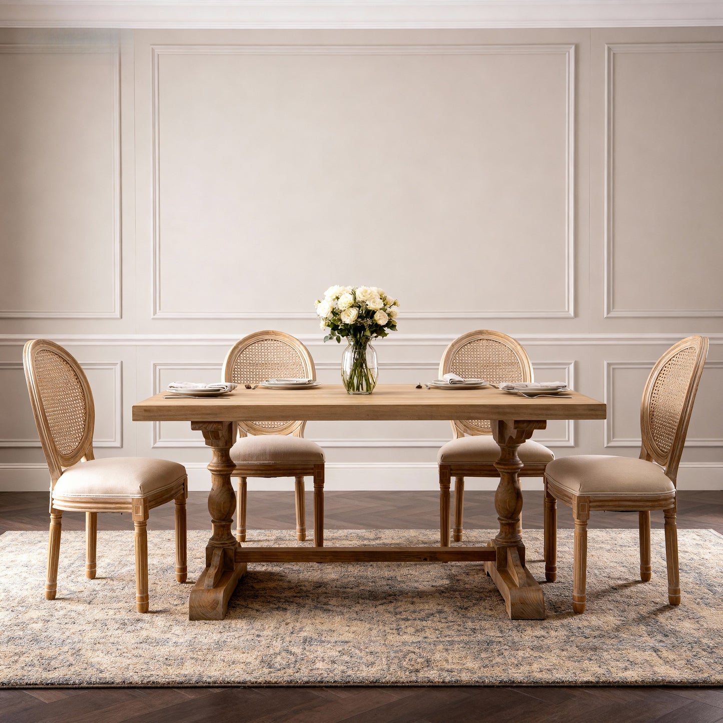 French Style Solid Wood Frame