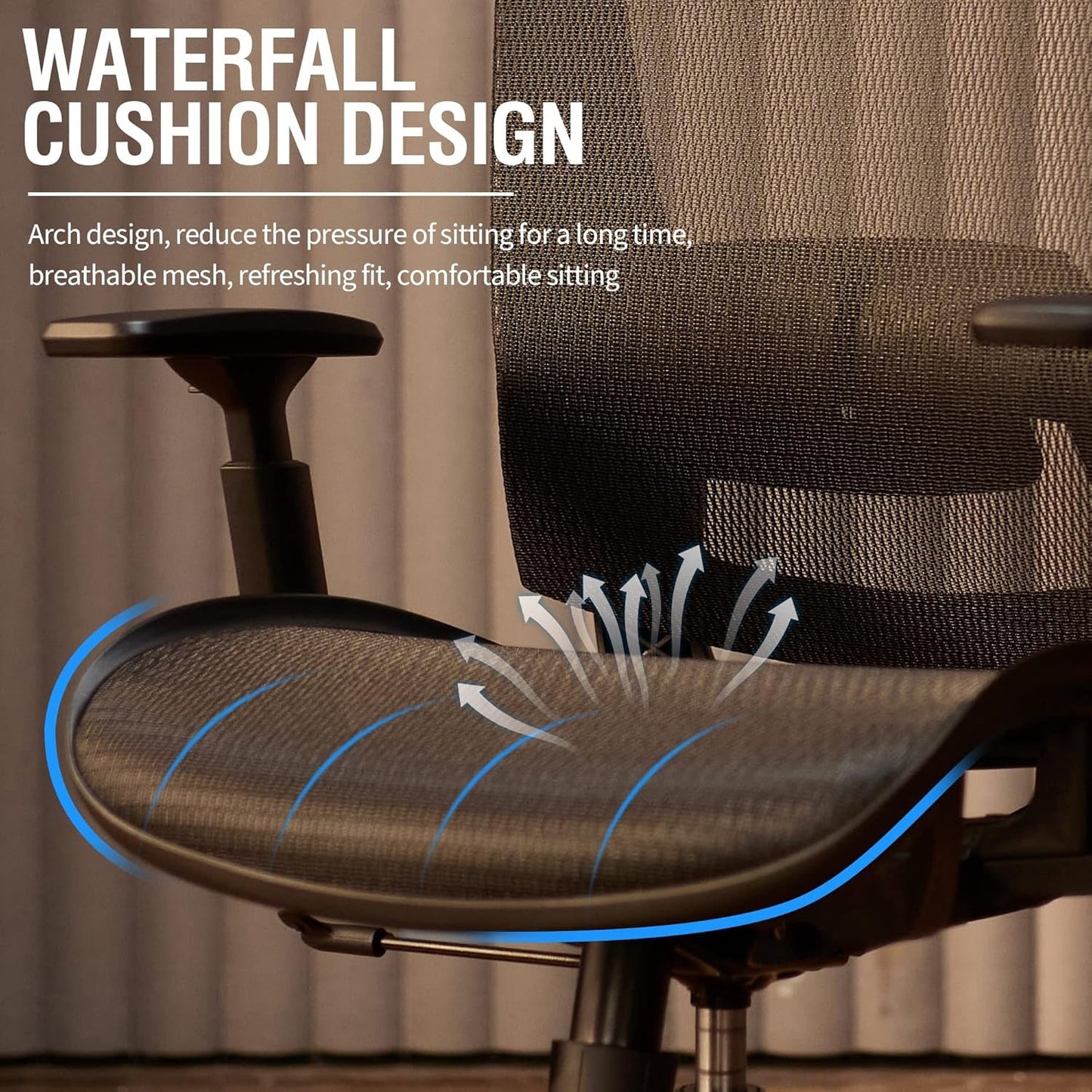 Ergonomic Mesh Office Chair With Adjustable Lumbar Support