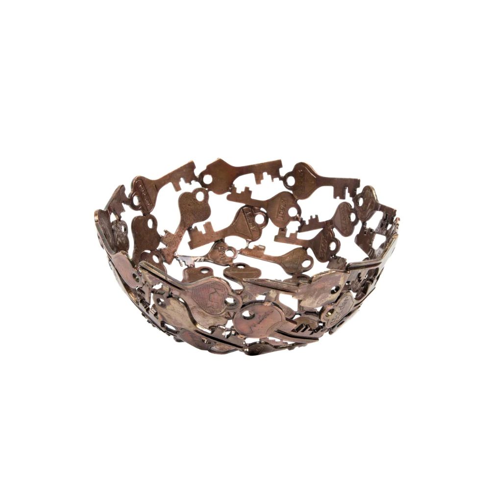 Antiqued Key Small Bowl