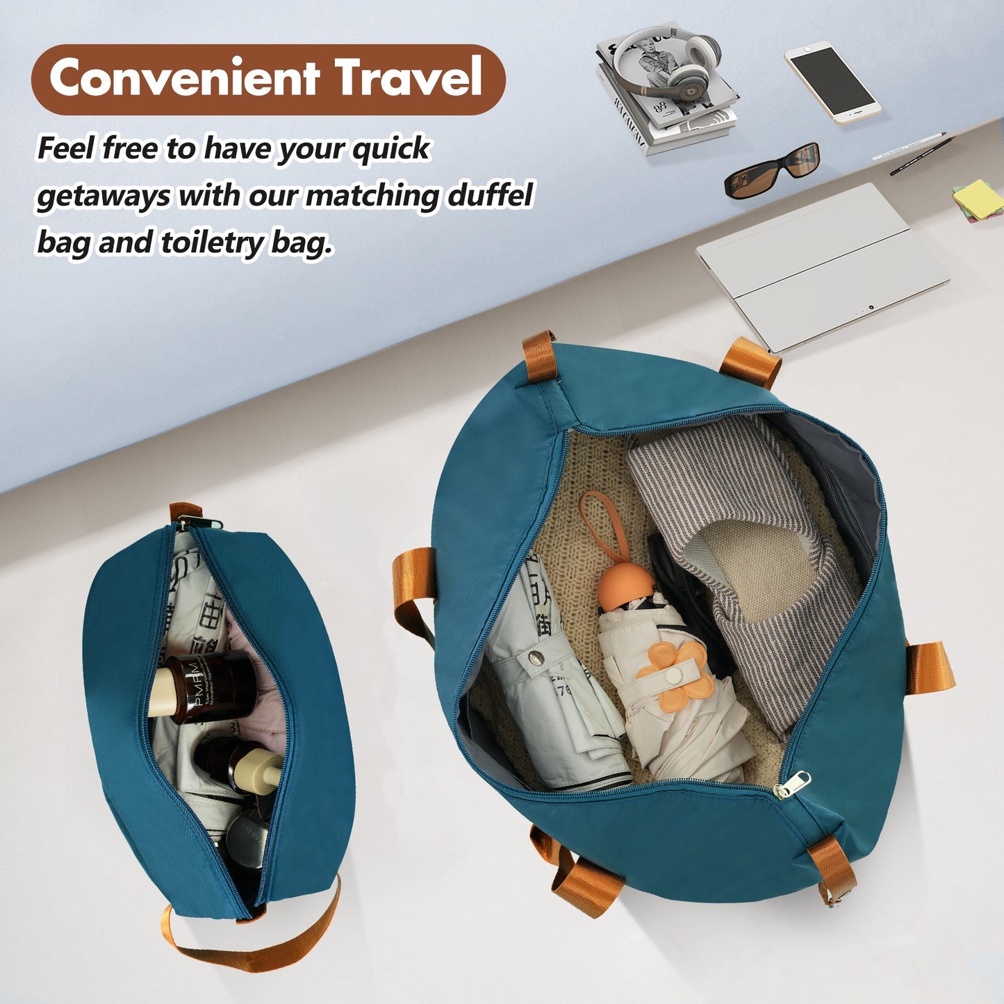 Hardshell 3-Piece Luggage Set with TSA Lock and Spinner Wheels
