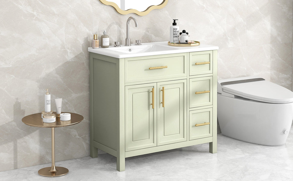 36" Bathroom Vanity with Sink Top