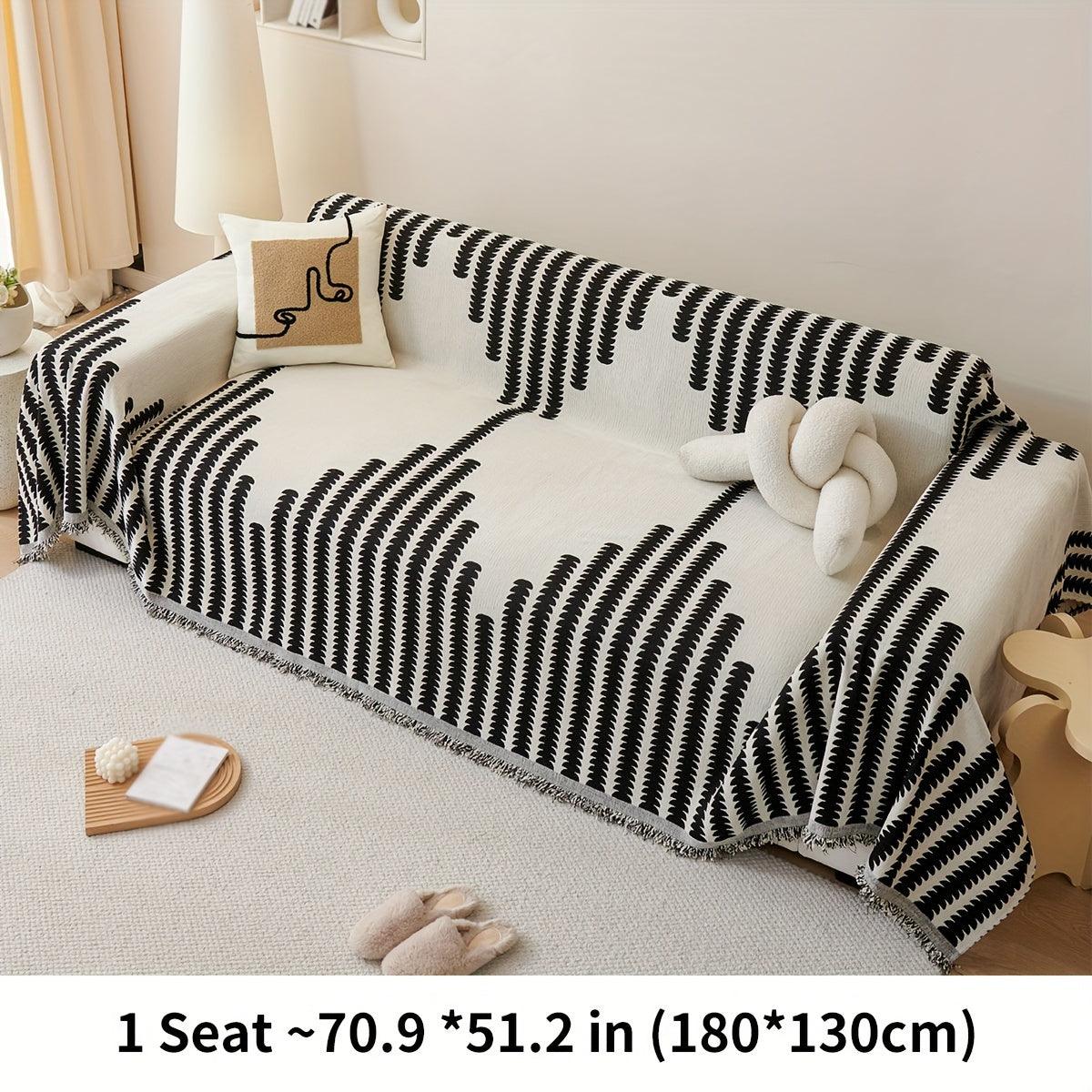 Chenille Fabric Sofa Cover - Soft, Non-Slip, Universal Protector