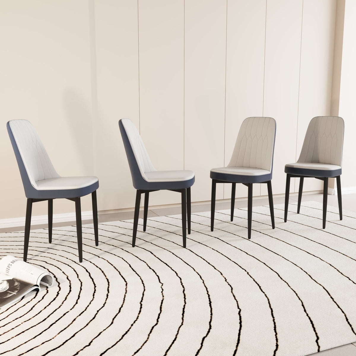 Set of 4 Modern Dining Chairs