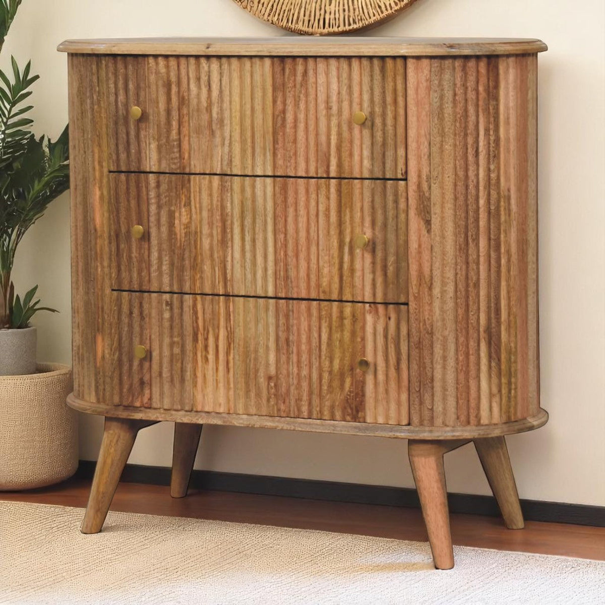 Soba Nordic Chest, 3-Drawers, Nordic Legs