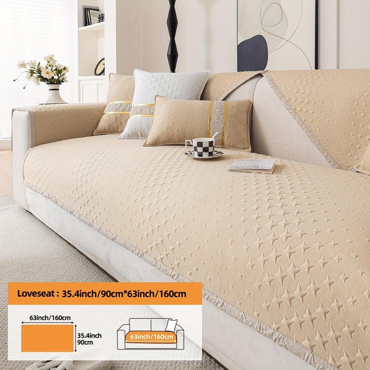 Summer Cooling Silk Non-slip Sofa Cover- Couch Cover for Dogs