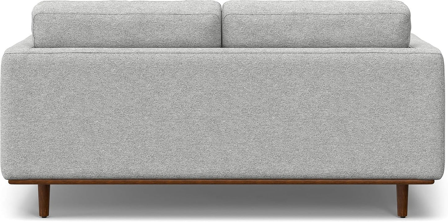 Morrison 72 Inch Mid Century Modern Sofa Set Mist Grey