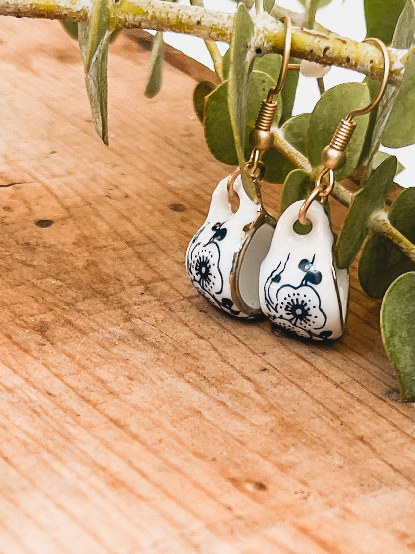 Bluebell Tea Cup Earrings