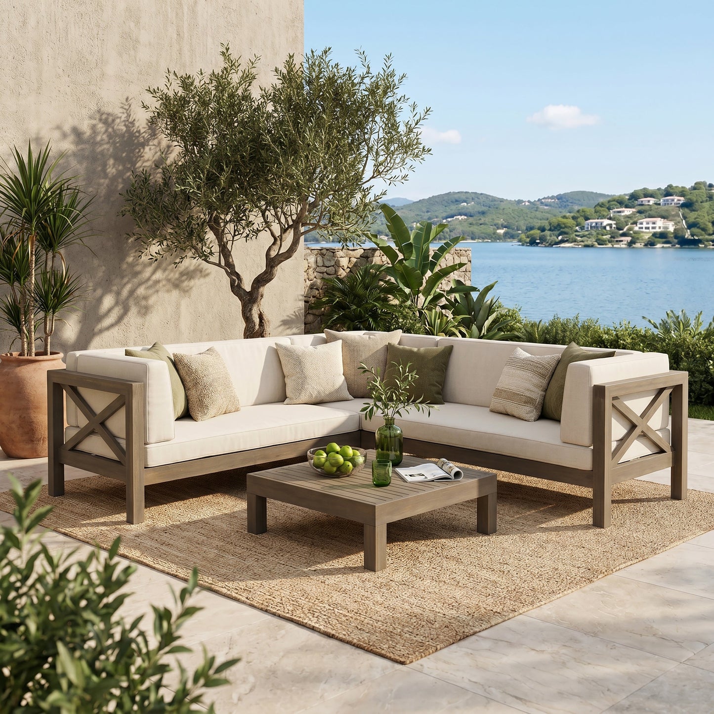 Brava X-Back 4-Piece Sofa Set