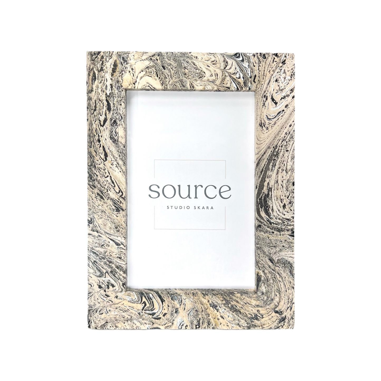 Neue Hand Marbled Wood Picture Frame (4x6)
