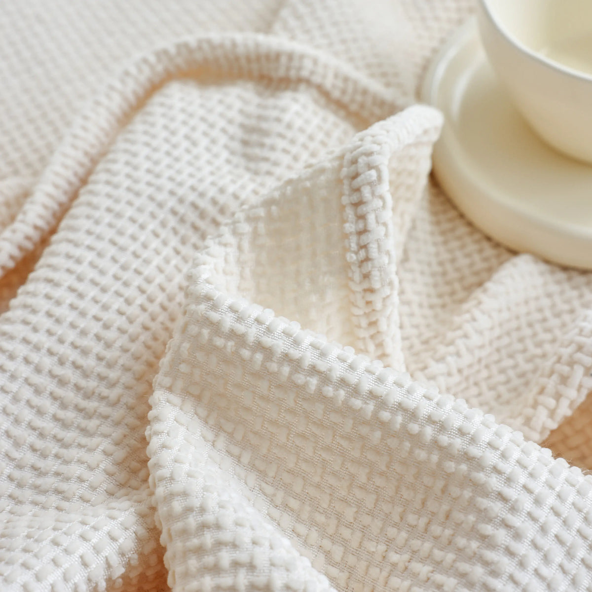 Chenille Thickened Solid Couch Blanket Throws, Reversible Couch Covers for Sectional Couches