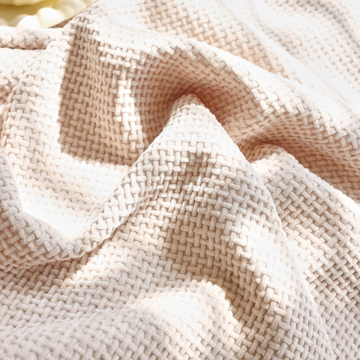 Chenille Thickened Solid Couch Blanket Throws, Reversible Couch Covers for Sectional Couches
