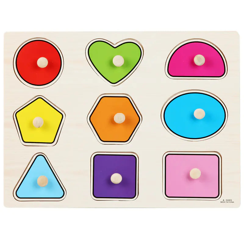 Montessori Pegged Wooden Puzzles