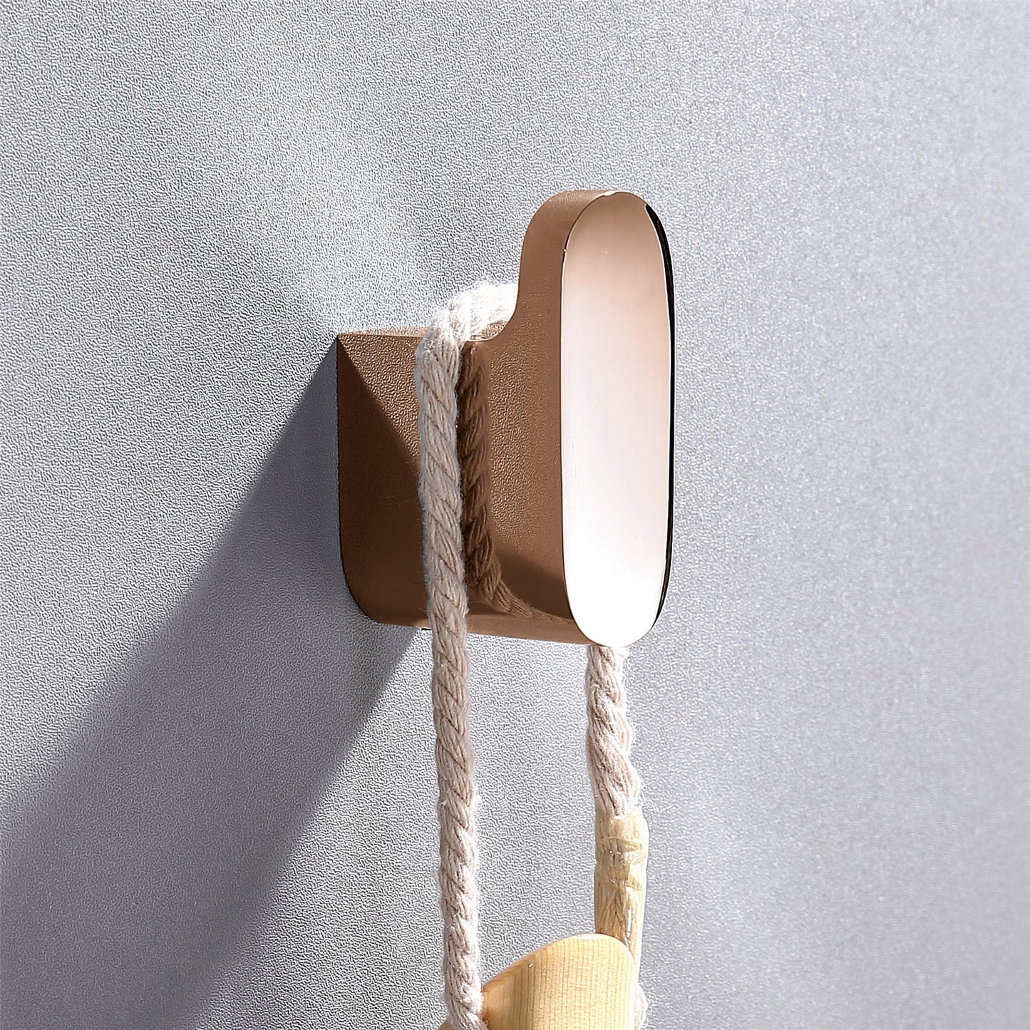 Luxurious 4-Piece Brass Rose Gold Bathroom Hardware Set: Towel Bar, Towel Ring, Toilet Paper Holder, Robe Hook, and Tower Holder - Wall Mounted