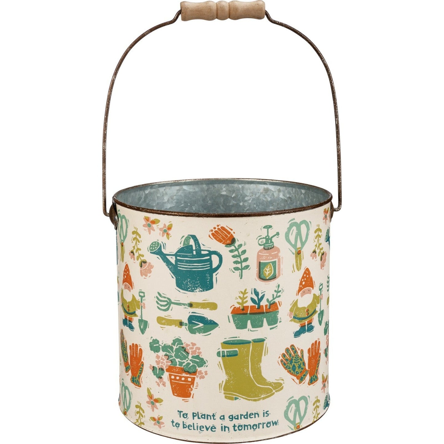 Garden Metal Bucket (Sold Separately)