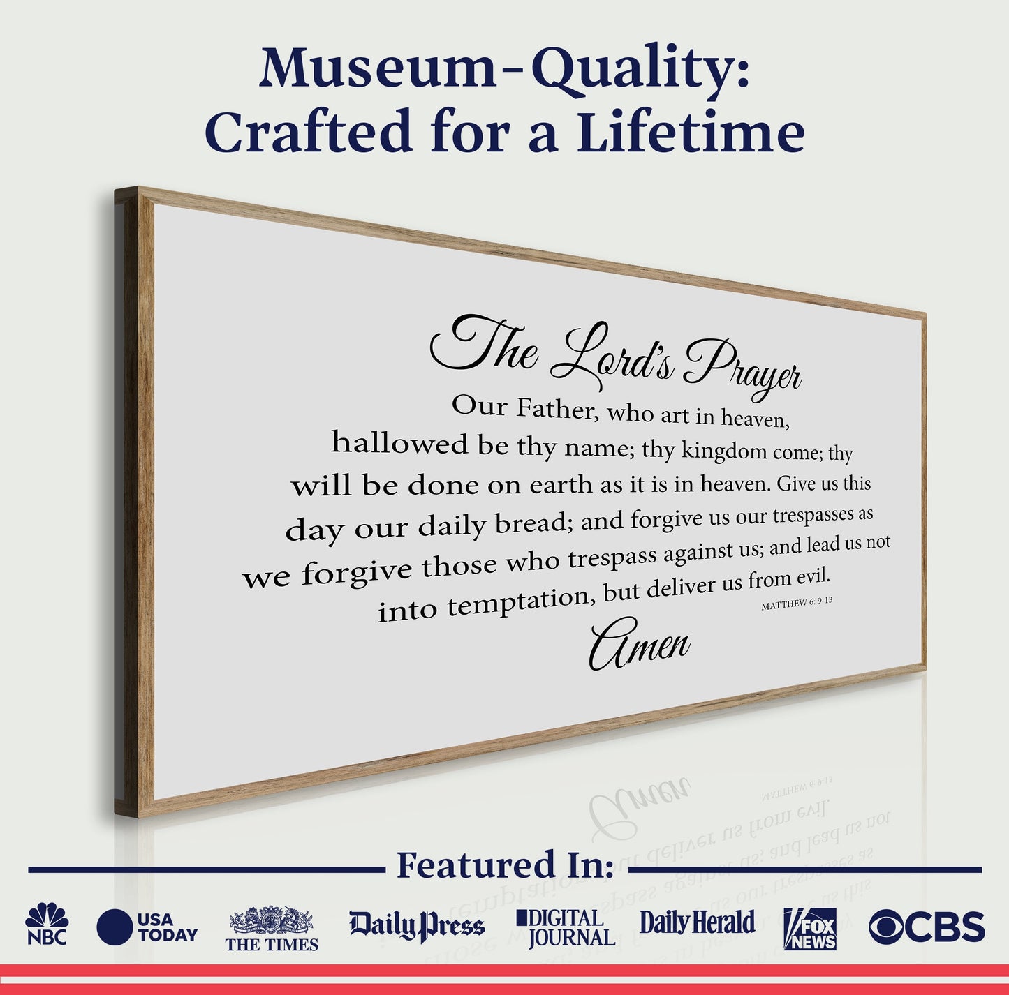 The Lord's Prayer Faith Sign