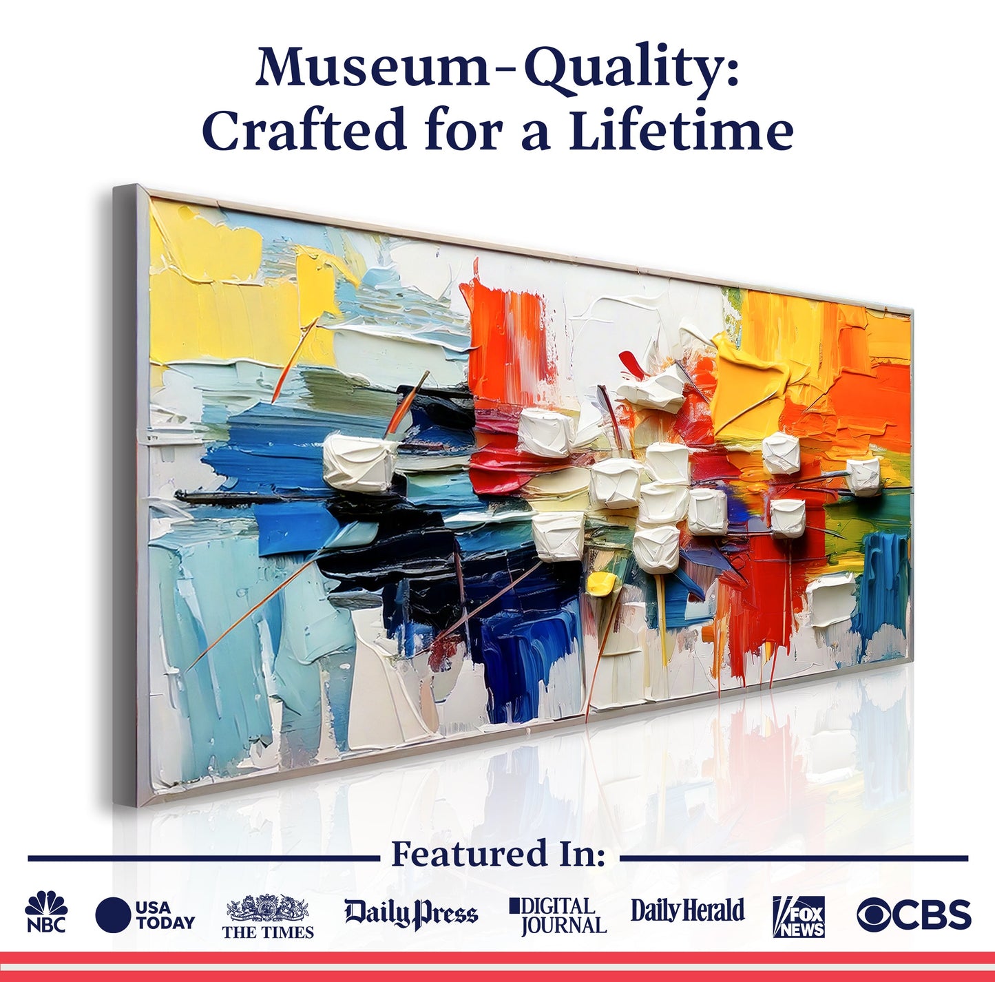 Urban Abstract Impasto Wall Art