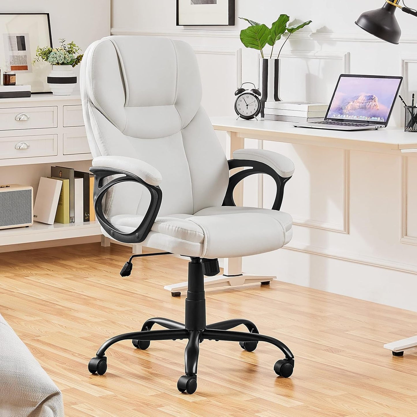 High Back Executive Chair White Ergonomic Office Chair