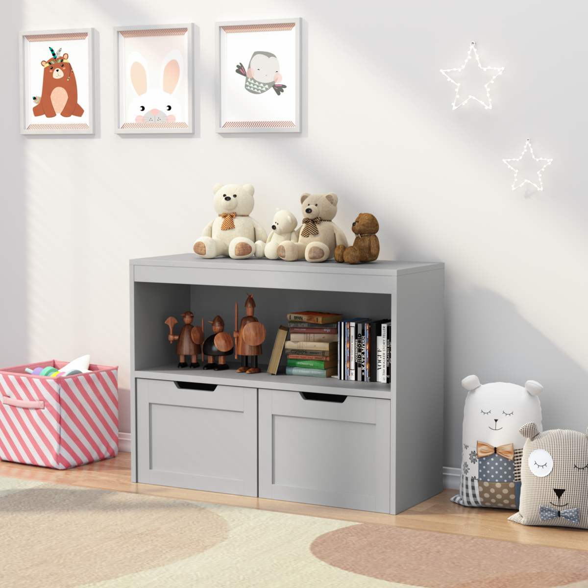 Book Organizer, Toy Storage Cabinet Organizer