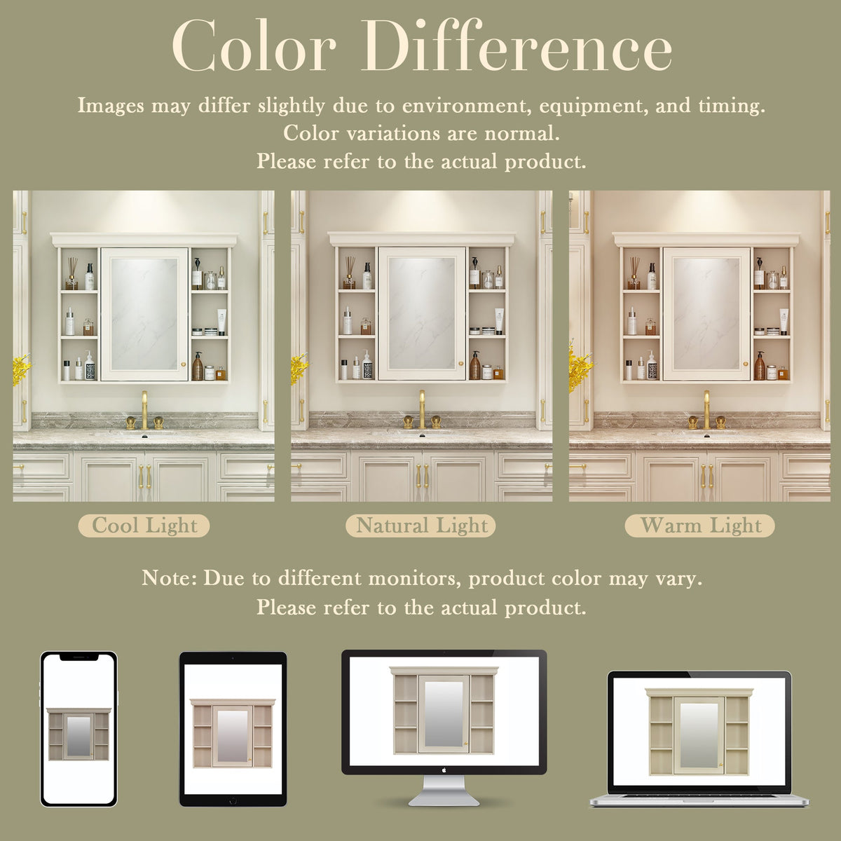 35'' x 28'' Wall Mounted Bathroom Storage Cabinet with Mirror