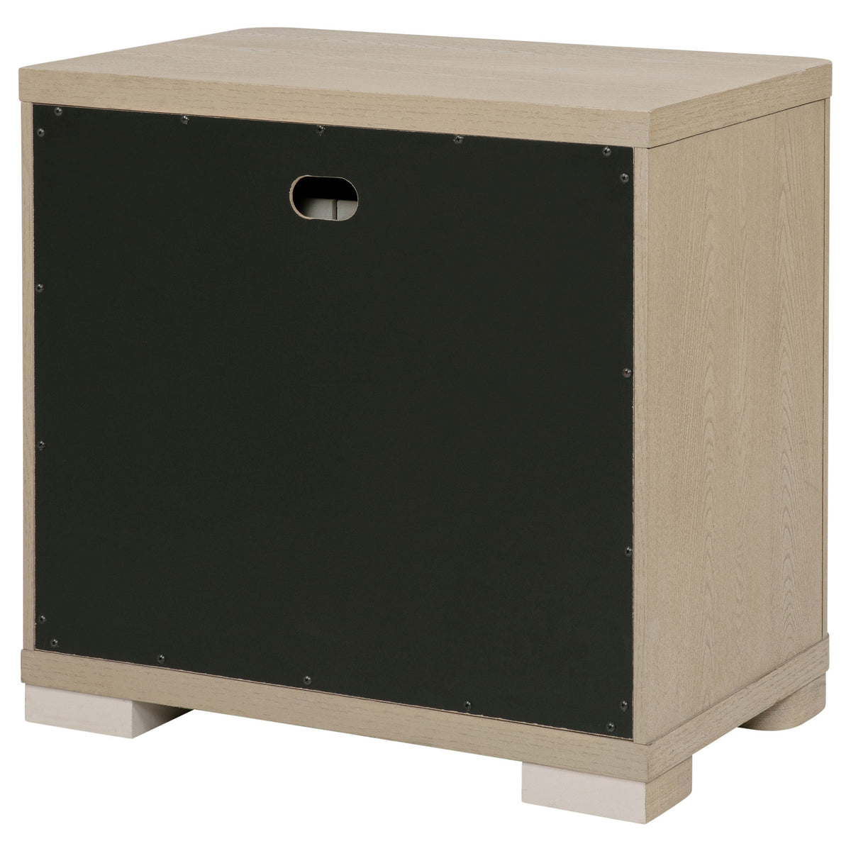 Mirador Light Elm 2-Drawer Nightstand Bedside Table