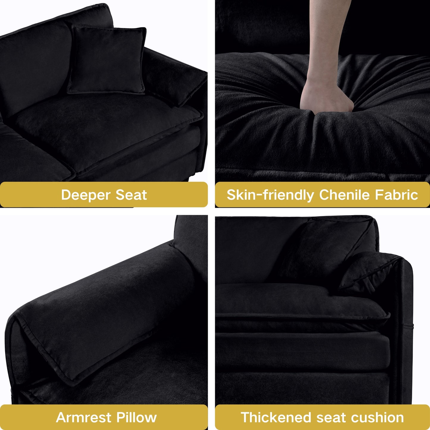 Modular Sectional Sofa - Oversized U Shaped Couch Set