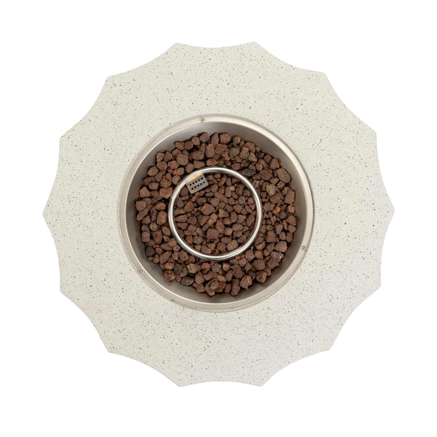36" Propane Gas Fire Pit Table in Beige Concrete