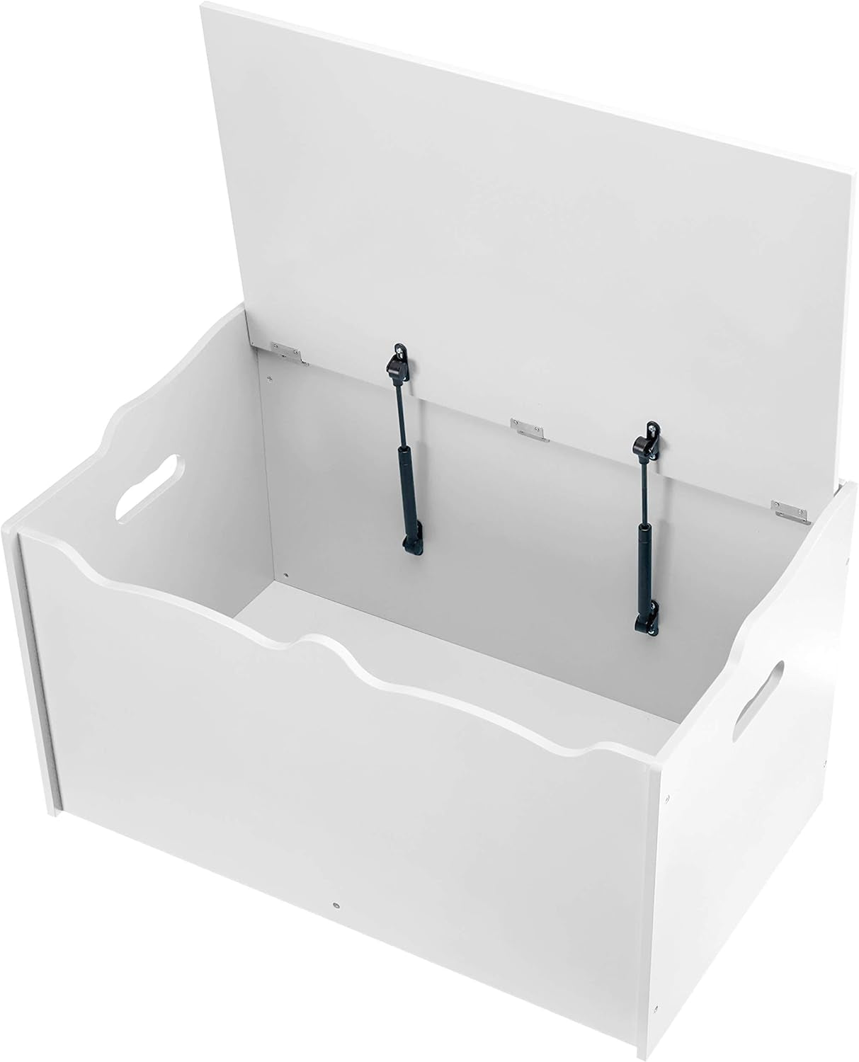 Wooden Toy Box Chest White 30x18x19 StorageSolution