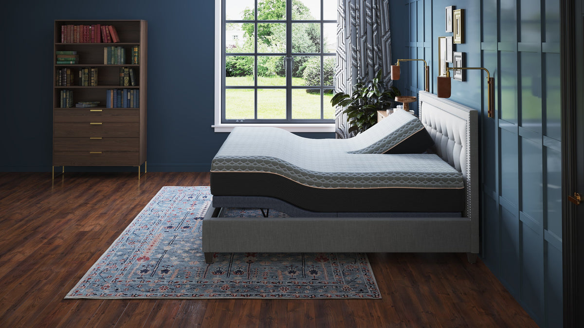 BT3000 Split Top King Adjustable Bed Base With Head and Foot Position Adjustment