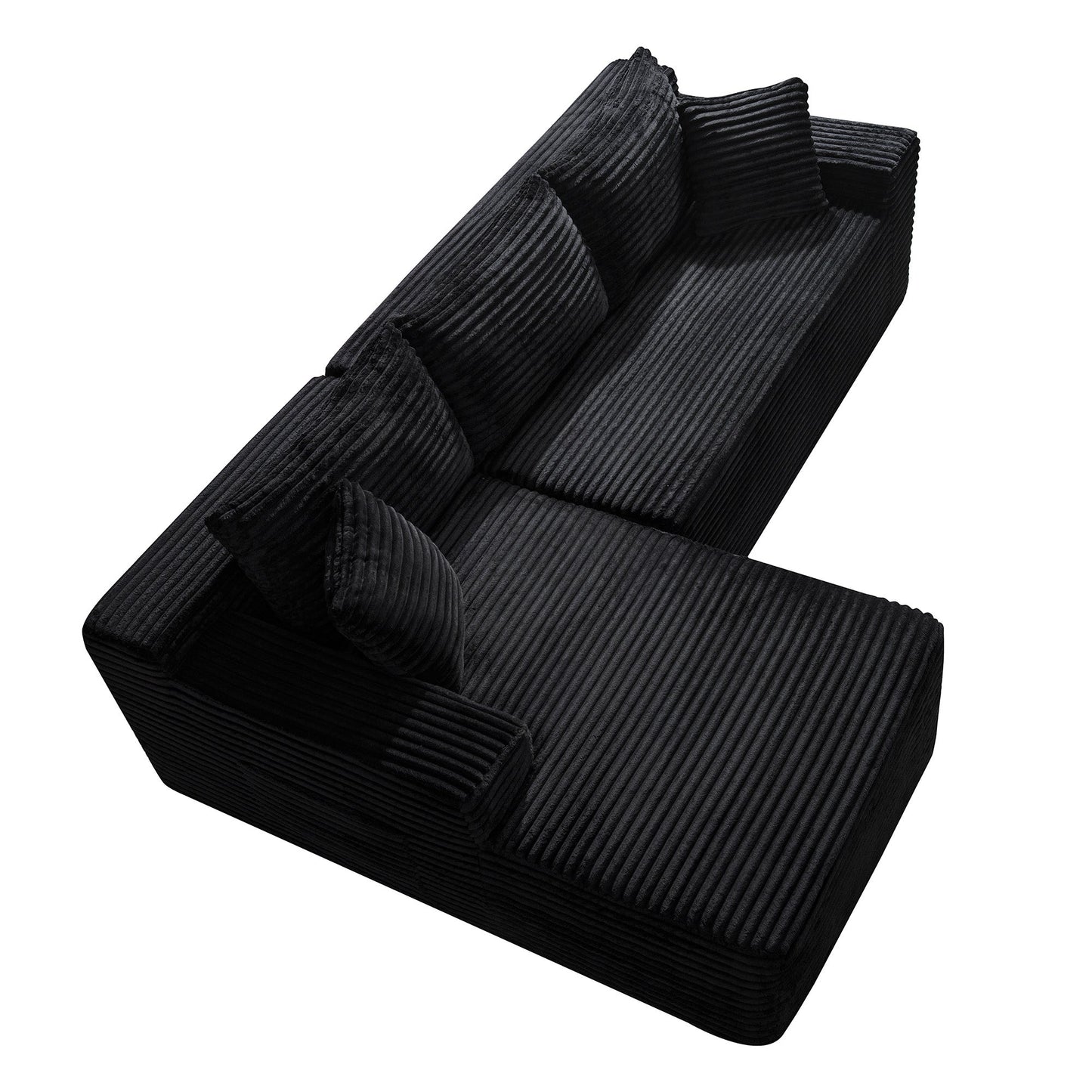 94.5" Cloud Modular Sectional Sofa with L-Shape Chaise