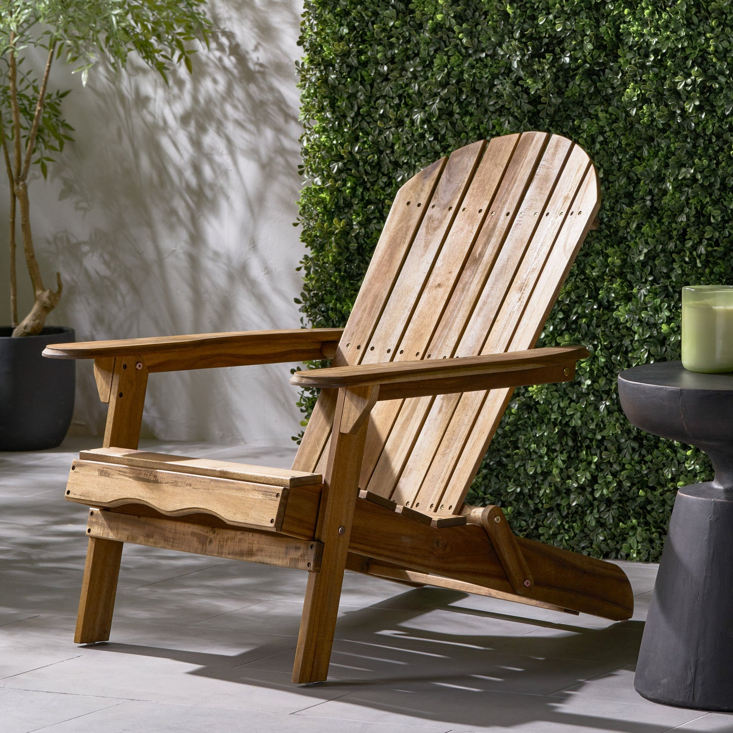 Folding Adirondack Chair Wooden Accent Furniture