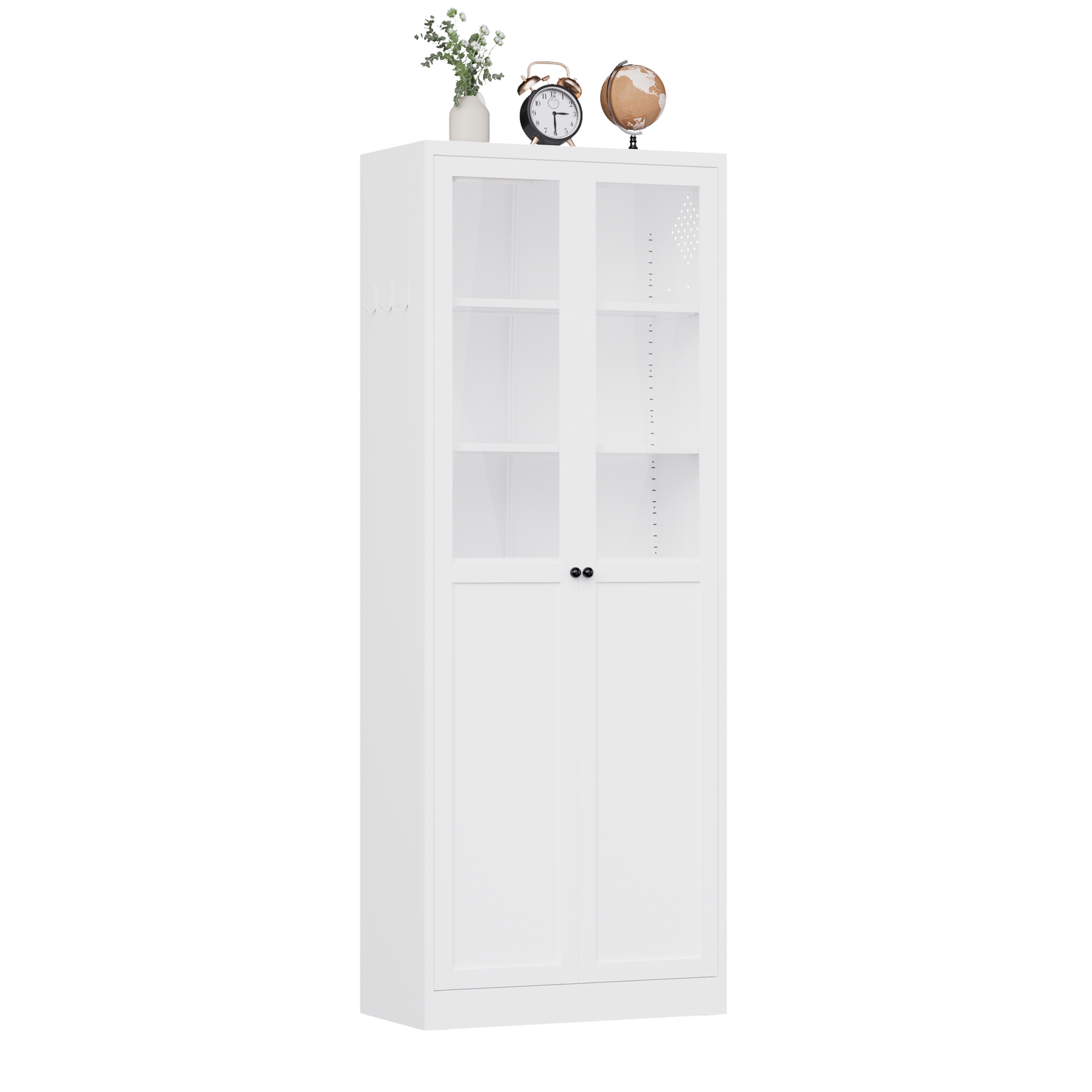 72" Metal Kitchen Pantry Cabinet with Doors & Shelves