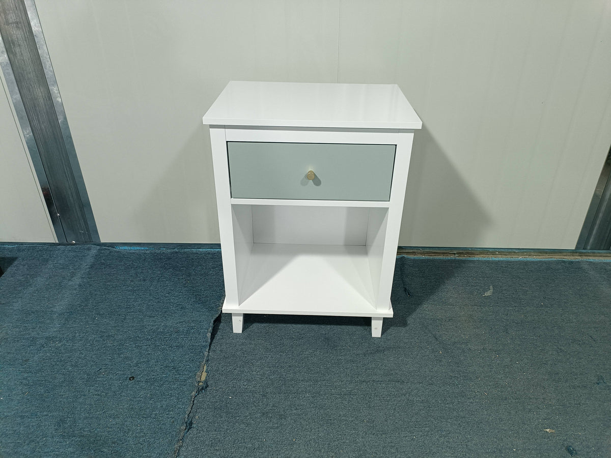 26.77''H Wooden Nightstand with One Drawer One Shelf