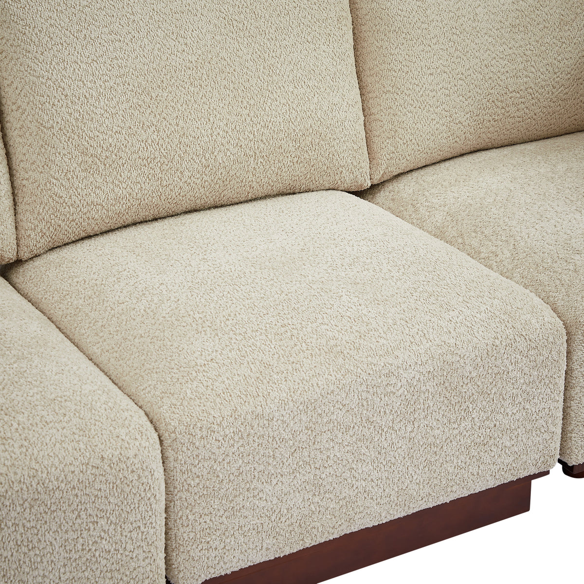 Velora 88.5 in. 5-Piece V Shaped Boucle Modular Sectional Sofa