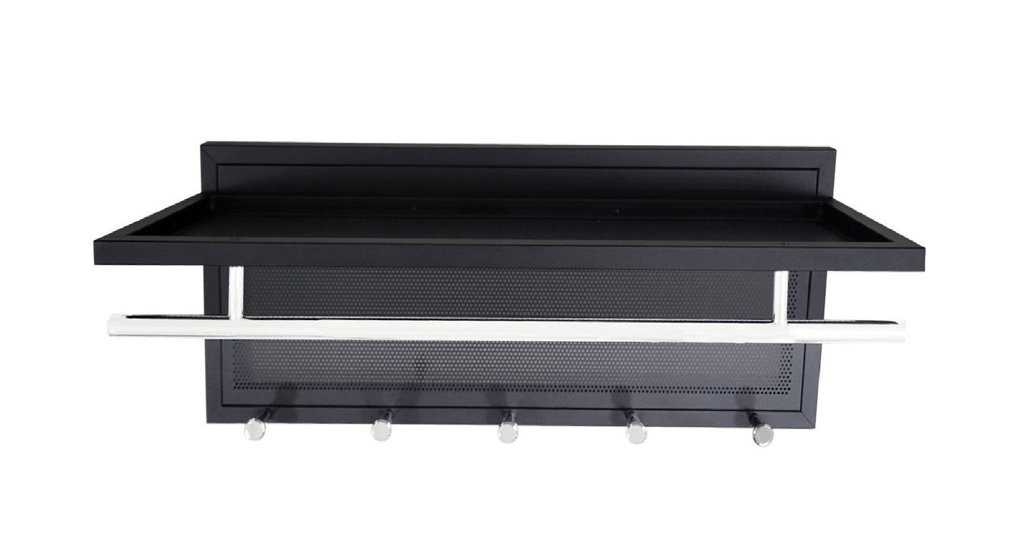 Esyspot Metal Powder Coating Hook Wall Mounted with Shelf