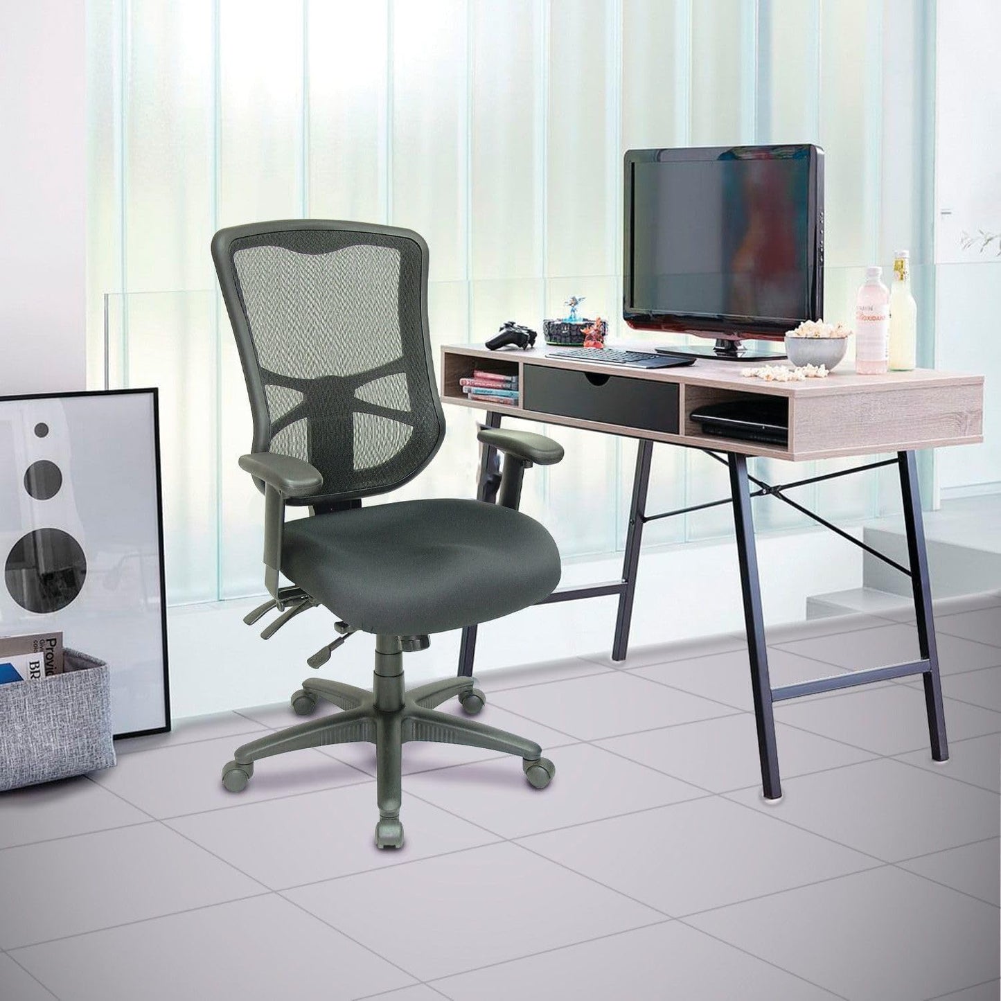 Elusion High Back Mesh Office Chair Black Adjustable Tilt