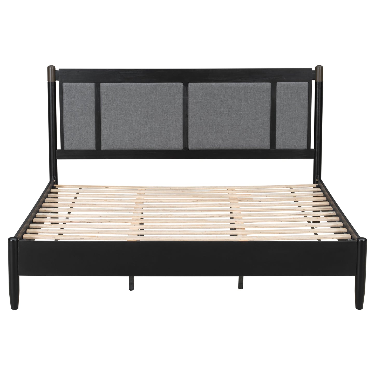 Solid Wood King Bed - Heavy Duty Support