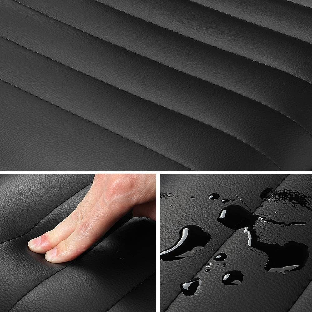 Adjustable Armless PU Leather Office Chair Swivel Black