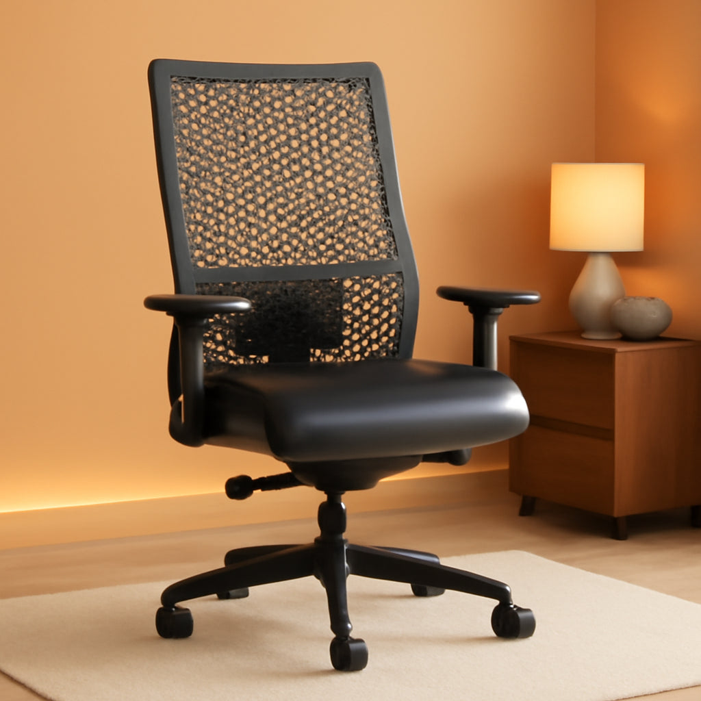 Ignition Two Point Zero Ergonomic Office Chair Adjustable Lumbar Support Black