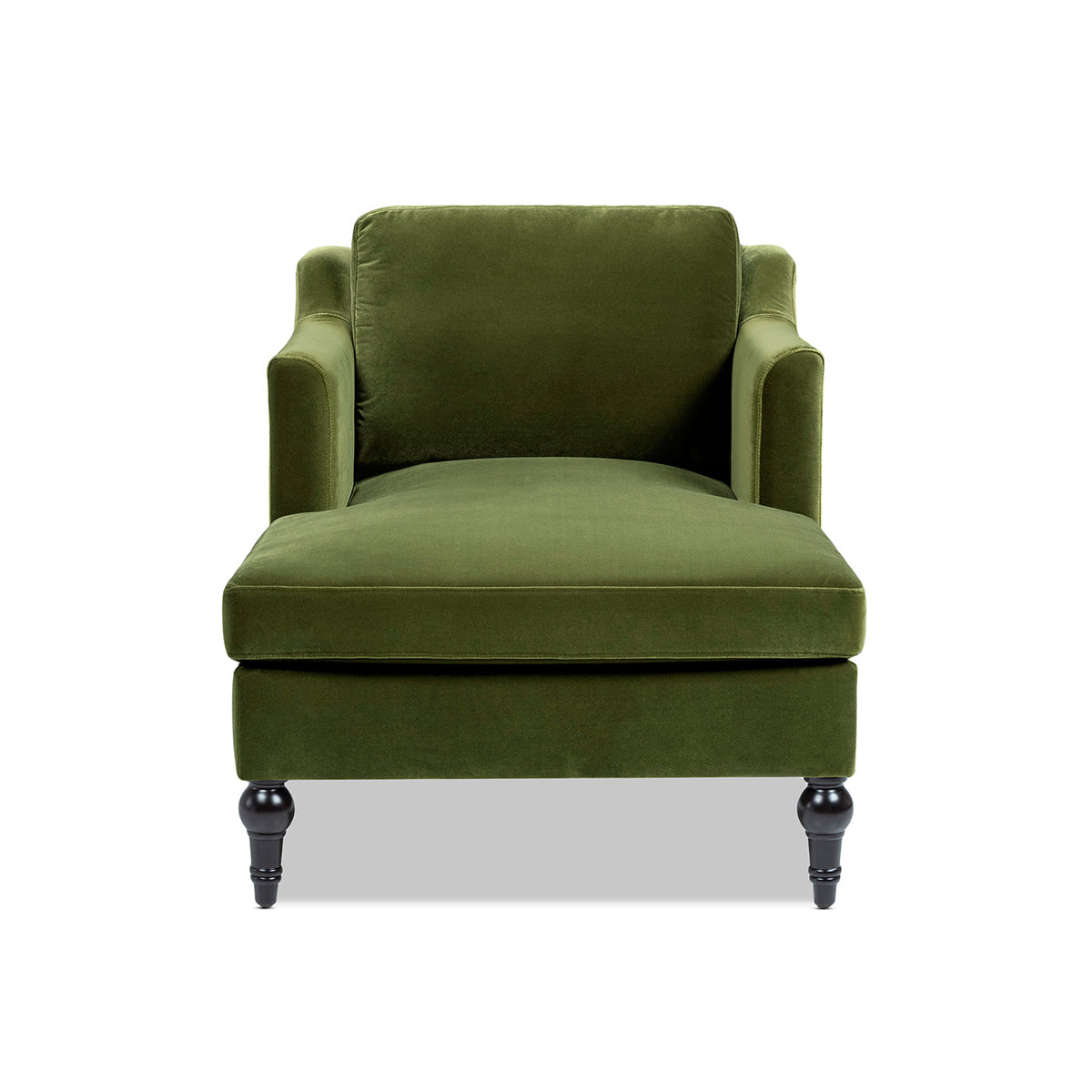 Josephine 60" Upholstered Chaise Lounge, Olive