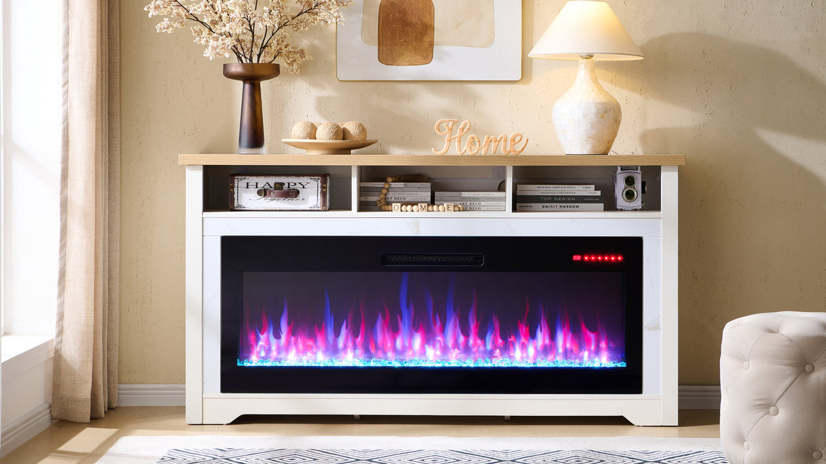 60" Fireplace TV Stand for TVs Up to 70"