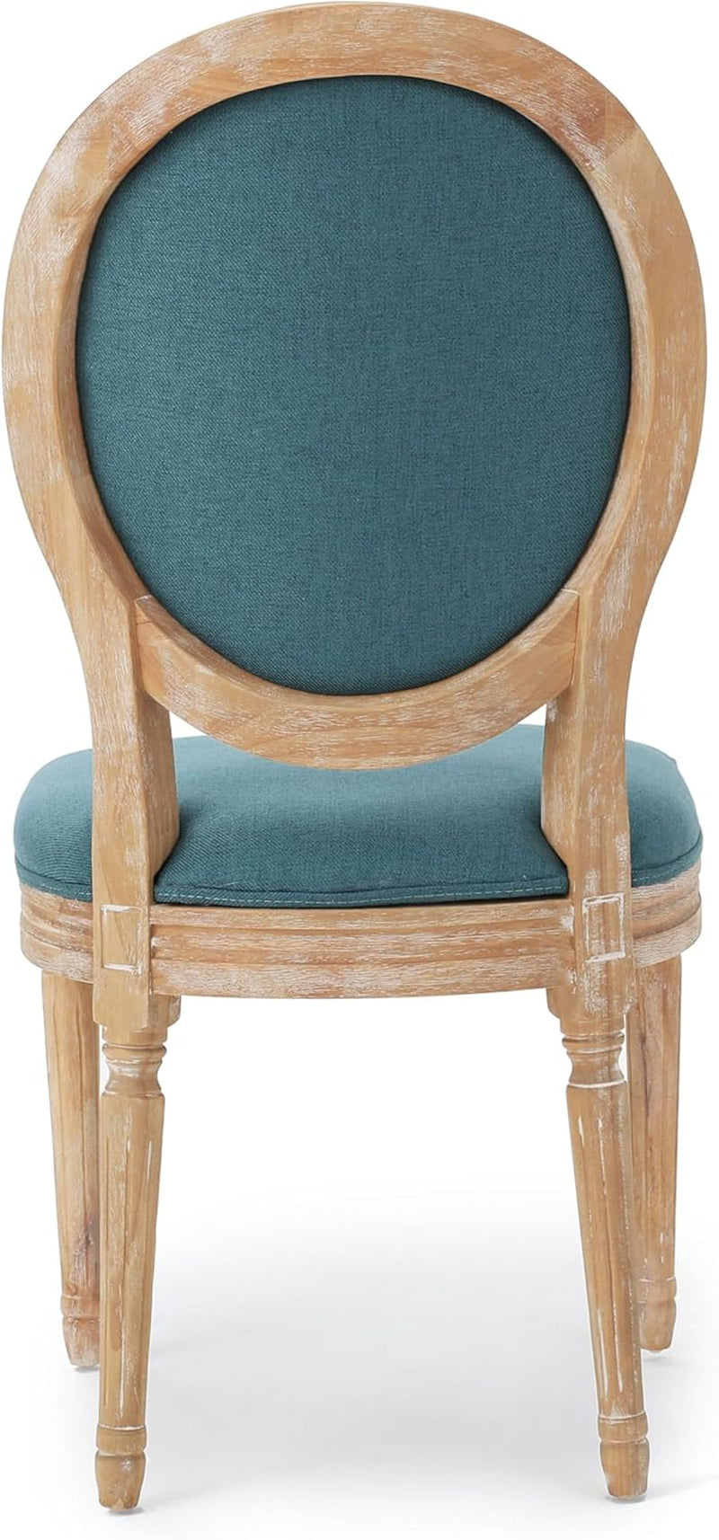 Phinnaeus Fabric Dining Chairs Set Dark Teal Two Piece