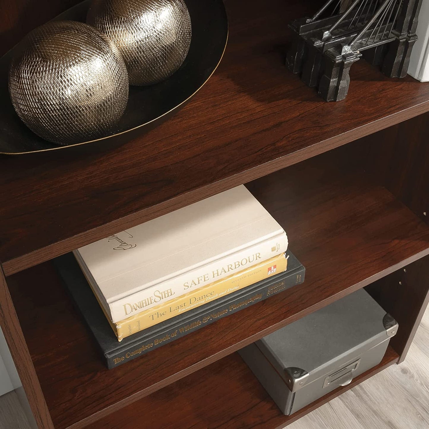 Beginnings 3 Shelf Bookcase In Brook Cherry Finish