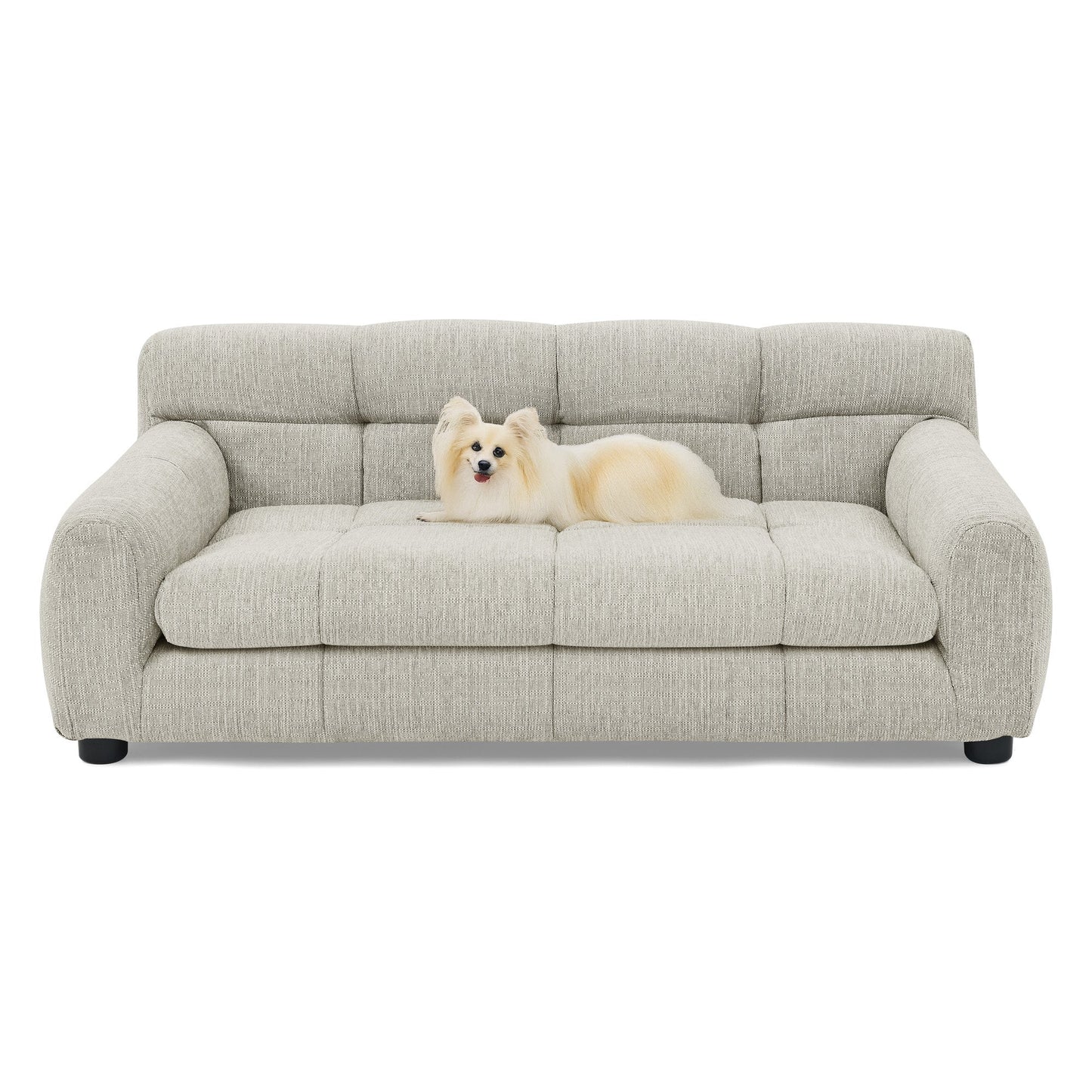 Soft and Comfortable Pet Sofa with Backrest and Armrests