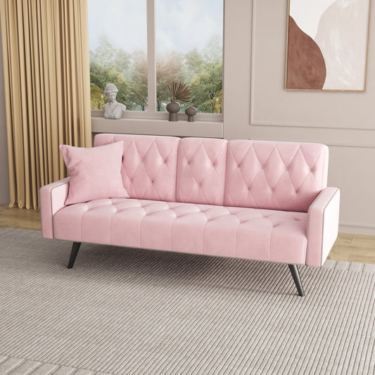 1730 Sofa Bed with Armrest and Two Cup Holders