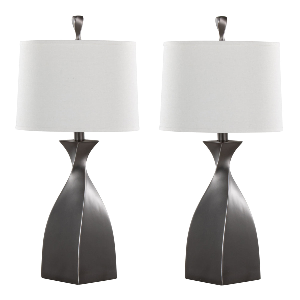 30" Contemporary Polyresin Table Lamp in Rubbed