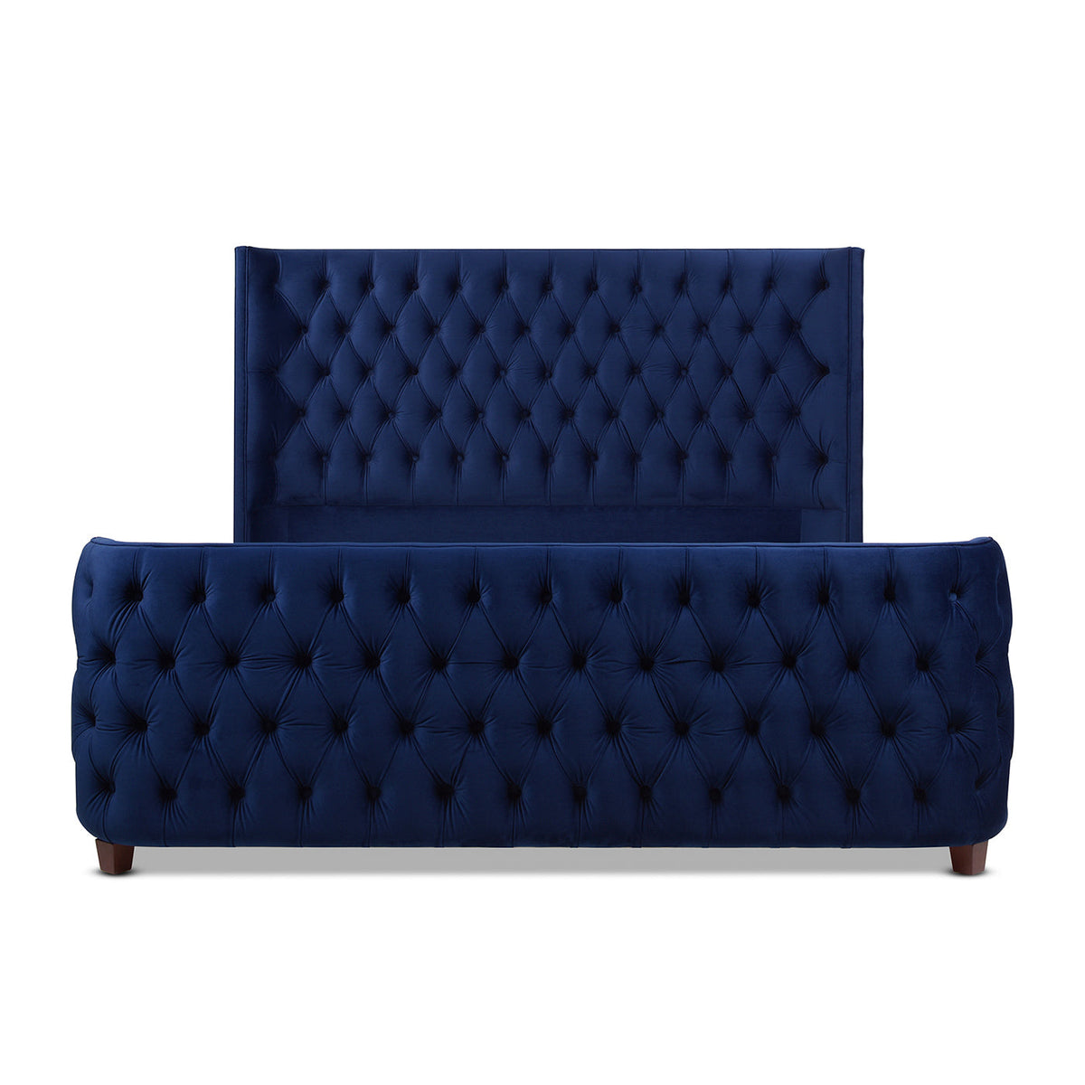 Brooklyn King Tufted Panel Bed Headboard and Footboard Set